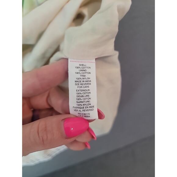 Free People Y2K Vintage Floral Mini Dress Yellow Green Size 6 Boho Retro EUC - Picture 5 of 9